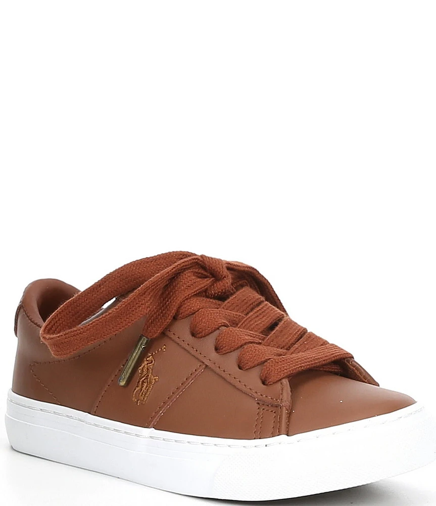 Polo Ralph Lauren Boys' Sayer Leather Lace Up Sneakers (Toddler)