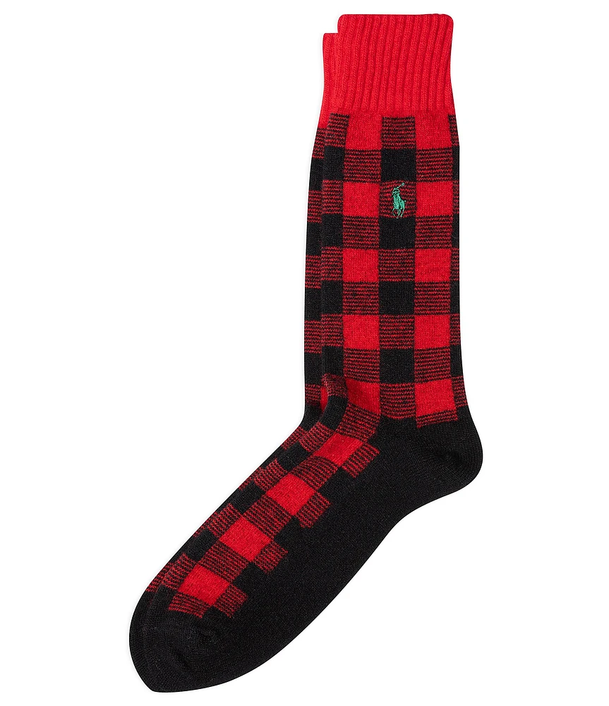 Polo Ralph Lauren Buffalo Check Boot Socks