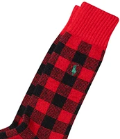 Polo Ralph Lauren Buffalo Check Boot Socks