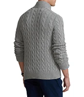 Polo Ralph Lauren Cable Knit Cotton Quarter-Zip Sweater