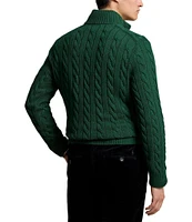 Polo Ralph Lauren Cable Knit Cotton Quarter-Zip Sweater