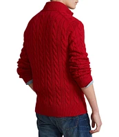 Polo Ralph Lauren Cable Knit Cotton Quarter-Zip Sweater