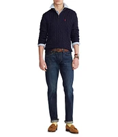 Polo Ralph Lauren Cable Knit Cotton Quarter-Zip Sweater