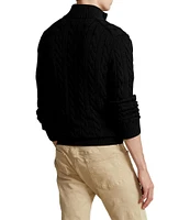 Polo Ralph Lauren Cable Knit Cotton Quarter-Zip Sweater