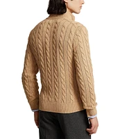 Polo Ralph Lauren Cable Knit Cotton Quarter-Zip Sweater