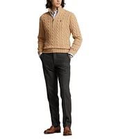 Polo Ralph Lauren Cable Knit Cotton Quarter-Zip Sweater