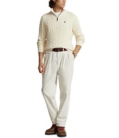 Polo Ralph Lauren Cable Knit Cotton Quarter-Zip Sweater