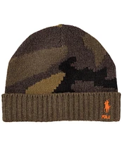 Polo Ralph Lauren Camo Knit Wool Beanie