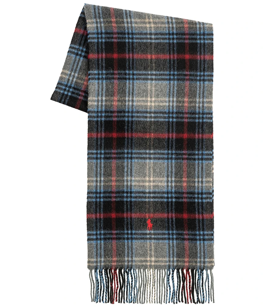 Polo Ralph Lauren Cashmere Blend Plaid Scarf