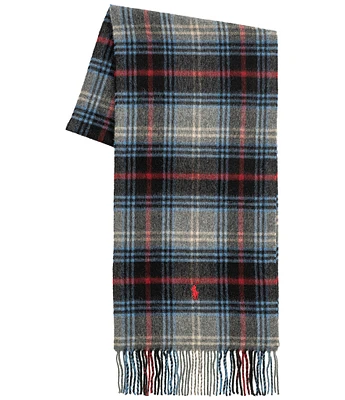 Polo Ralph Lauren Cashmere Blend Plaid Scarf