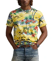 Polo Ralph Lauren Classic Fit Beach-Print Jersey Short Sleeve T-Shirt