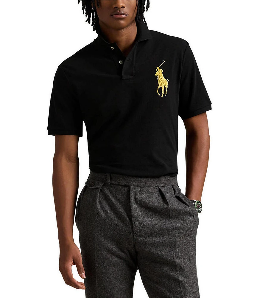 Polo Ralph Lauren Classic Fit Big Pony Mesh Contrasting Short Sleeve Polo Shirt
