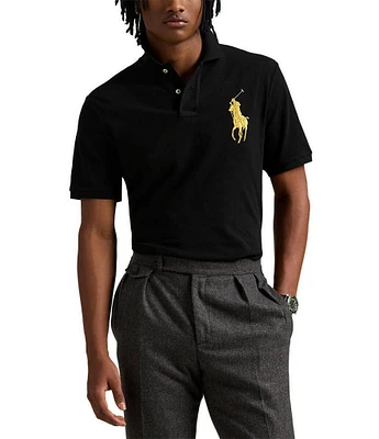 Polo Ralph Lauren Classic Fit Big Pony Mesh Contrasting Short Sleeve Polo Shirt