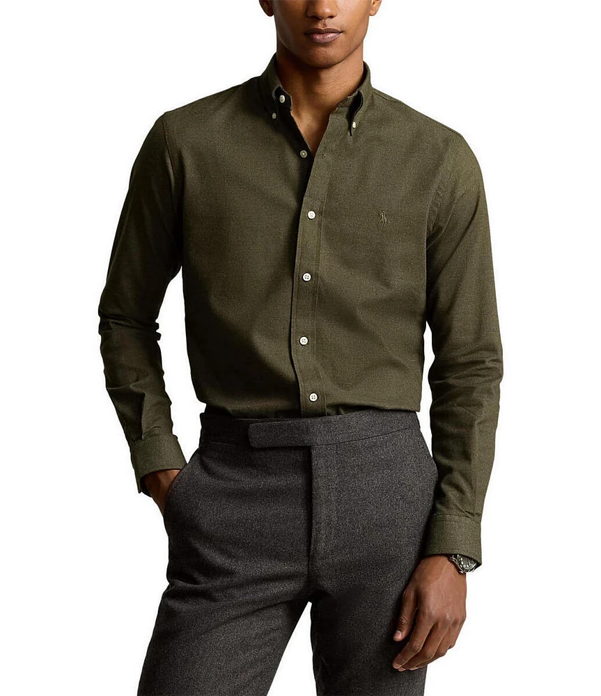 Polo Ralph Lauren Classic Fit Brushed Performance Stretch Twill Long Sleeve Woven Shirt