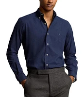 Polo Ralph Lauren Classic Fit Brushed Performance Stretch Twill Long Sleeve Woven Shirt