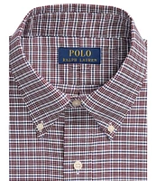 Polo Ralph Lauren Classic Fit Button-Down Collar Check Pinpoint Dress Shirt