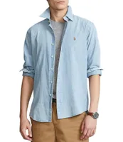 Polo Ralph Lauren Classic-Fit Button-Front Solid Chambray Shirt