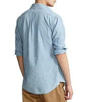 Polo Ralph Lauren Classic-Fit Button-Front Solid Chambray Shirt