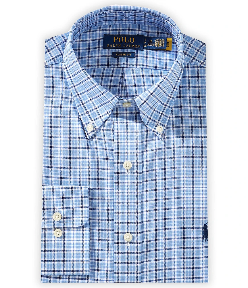 Polo Ralph Lauren Classic Fit Check Purepress Herringbone Woven Shirt