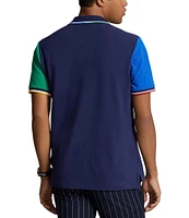 Polo Ralph Lauren Classic Fit Color Block Mesh Short Sleeve Polo Shirt