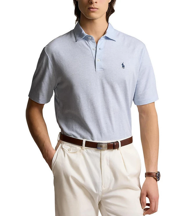 Polo Ralph Lauren Classic Fit Cotton Linen Short Sleeve Polo Shirt at Hamilton Place in Chattanooga, TN Polo Ralph Lauren Classic Fit Cotton Linen Short Sleeve Polo Shirt at Hamilton Place in Chattanooga, TN