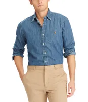 Polo Ralph Lauren Classic-Fit Solid Denim Shirt