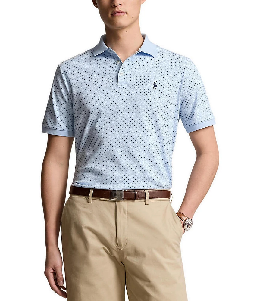 Polo Ralph Lauren Classic Fit Dot Print Soft Cotton Short Sleeve Polo Shirt