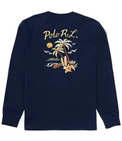 Polo Ralph Lauren Classic Fit Embroidered Jersey Long Sleeve T-Shirt