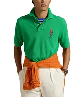 Polo Ralph Lauren Classic Fit Explorer Bear Mesh Short Sleeve Polo Shirt