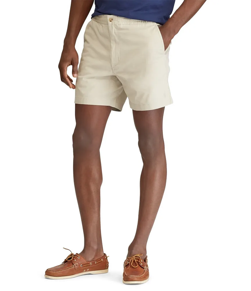 Polo Ralph Lauren Classic-Fit Stretch Prepster Flat-Front 6#double; Inseam Chino Shorts