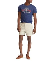 Polo Ralph Lauren Classic-Fit Stretch Prepster Flat-Front 6#double; Inseam Chino Shorts