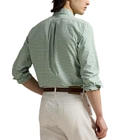 Polo Ralph Lauren Classic Fit Gingham Oxford Long Sleeve Woven Shirt