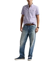 Polo Ralph Lauren Classic Fit Gingham Oxford Short Sleeve Woven Shirt