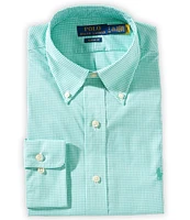Polo Ralph Lauren Classic Fit Gingham Purepress Poplin Long-Sleeve Woven Shirt