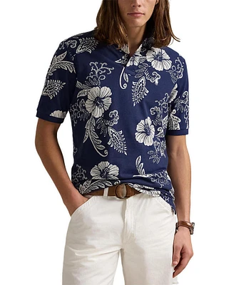 Polo Ralph Lauren Classic Fit Hibiscus Mesh Short Sleeve Polo Shirt