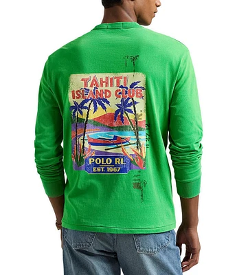 Polo Ralph Lauren Classic Fit Jersey Graphic Long Sleeve T-Shirt