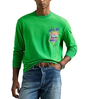 Polo Ralph Lauren Classic Fit Jersey Graphic Long Sleeve T-Shirt