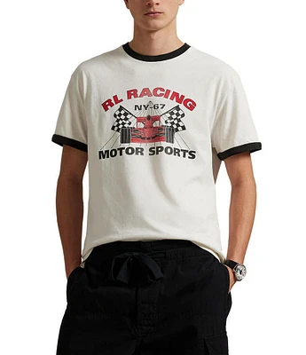 Polo Ralph Lauren Classic Fit Jersey Racing Graphic Short Sleeve T-Shirt