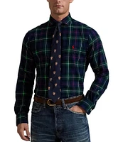 Polo Ralph Lauren Classic Fit Plaid Brushed Twill Long Sleeve Woven Shirt