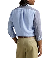 Polo Ralph Lauren Classic Fit Linen Long Sleeve Woven Funshirt