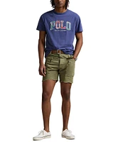 Polo Ralph Lauren Classic Fit Madras-Logo Jersey Short Sleeve T-Shirt