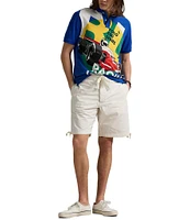 Polo Ralph Lauren Classic Fit Mesh Racing Graphic Short Sleeve Polo Shirt