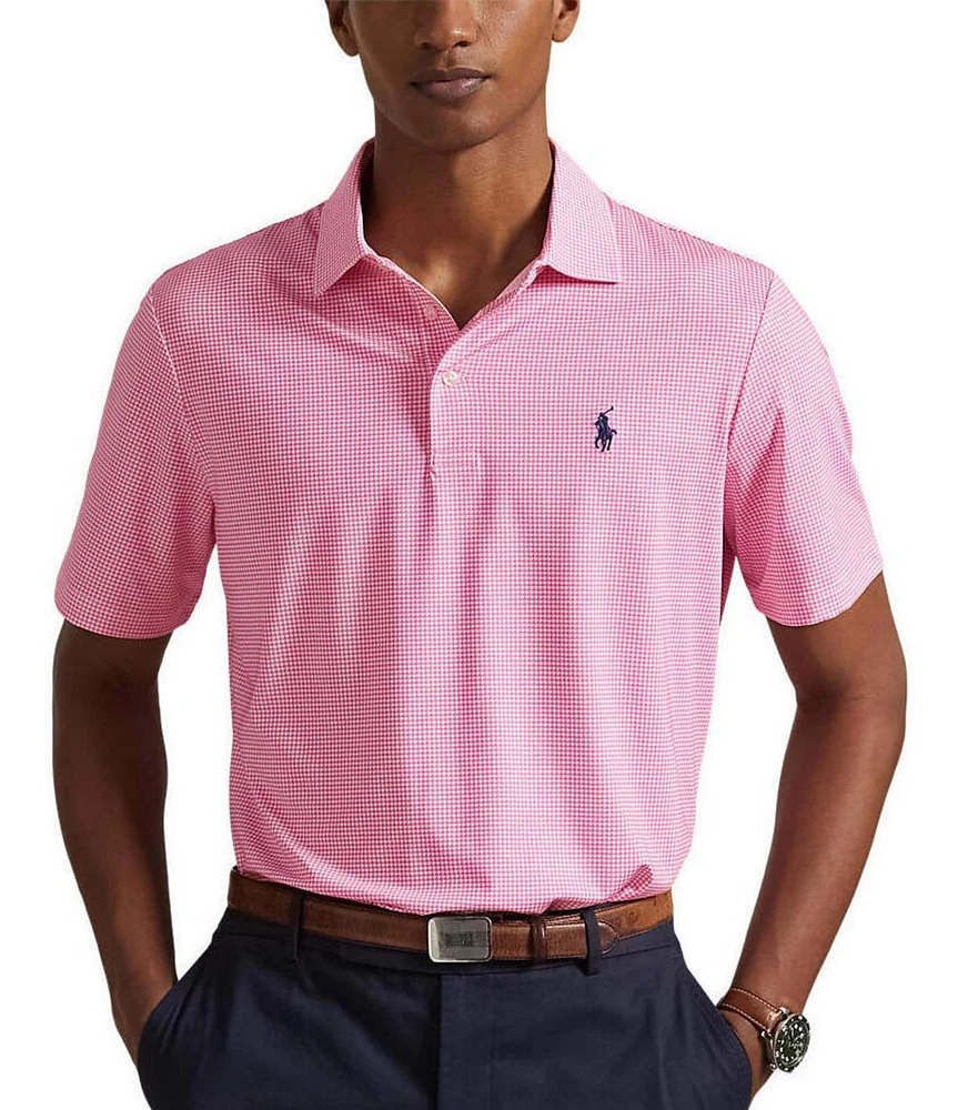 Polo Ralph Lauren Classic Fit Mini Print Performance Stretch Short Sleeve Polo Shirt