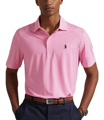 Polo Ralph Lauren Classic Fit Mini Print Performance Stretch Short Sleeve Polo Shirt