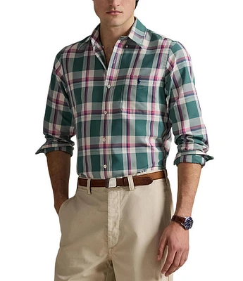 Polo Ralph Lauren Classic Fit Multi Color Performance Oxford Long Sleeve Woven Shirt