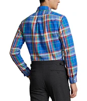 Polo Ralph Lauren Classic Fit Plaid Oxford Long Sleeve Woven Shirt