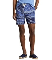 Polo Ralph Lauren Classic Fit Palm Island 7.25#double; Inseam Swim Trunks