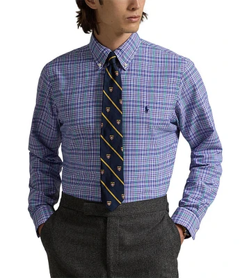 Polo Ralph Lauren Classic Fit Performance Stretch Oxford Plaid Long Sleeve Woven Shirt