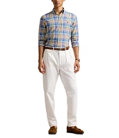 Polo Ralph Lauren Classic Fit Performance Stretch Oxford Plaid Long Sleeve Woven Shirt