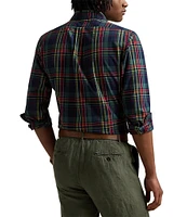 Polo Ralph Lauren Classic Fit Performance Stretch Plaid Madras Long Sleeve Woven Shirt